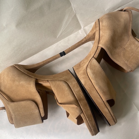 COPY - YSL Suede High Heel Platform - Picture 7 of 11